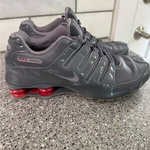 Nike Shox Dark Gray with Red Accents